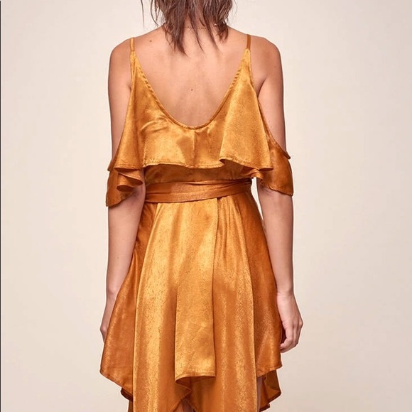 Selfie Leslie Mocha Wrap Dress - Picture 6 of 6